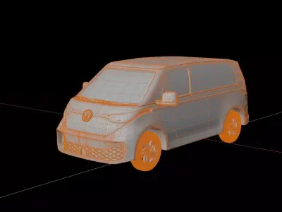 Volkswagen ID Buzz Cargo Van 2022 3D model