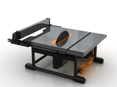 Table saw Low-poly 3D model buy