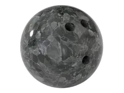 Bowlin pins and balls  Low-poly 3D model