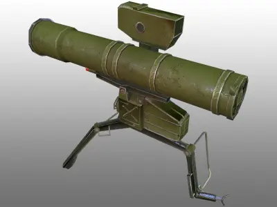 Fagot  AT-4 Spigot Low-poly 3D model