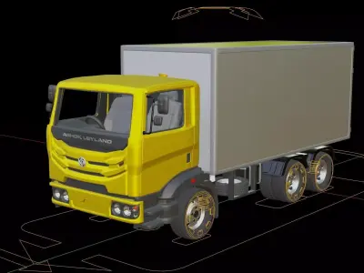 Ashok Leyland AVTR Cargo Truck 3D model