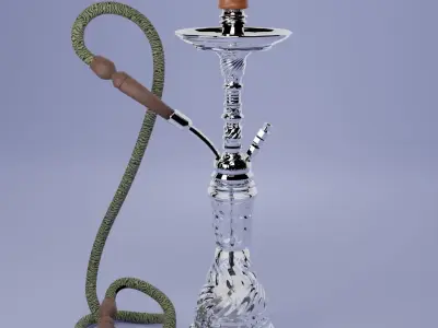 shisha hookah Low-poly 3D model