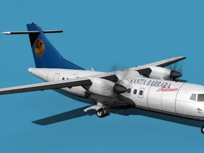 ATR-42-320 Santa Barbara Air 3D model