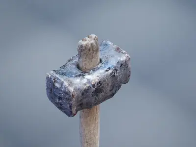Sledgehammer hammer Free low-poly 3D model