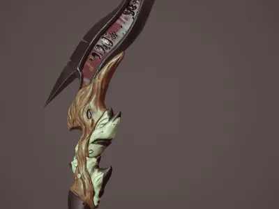 Homemade blade Low-poly 3D model