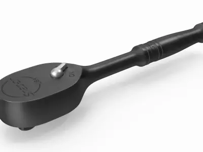 Extra Long Handle Flex Head Ratchet TLLF72 Low-poly 3D model purchase