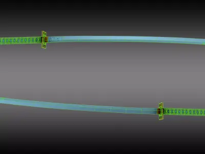 Demon Slayer Muichiro Tokito Nichirin Sword  Low-poly 3D model