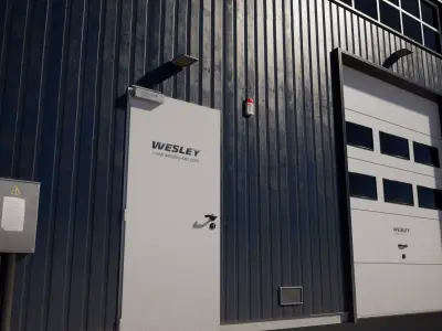  Industrial Building Low-poly 3D model purchase