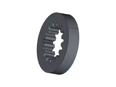 Internal Involute Gear Low-poly 3D model