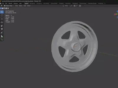 ProStar Wheels Low-poly 3D model
