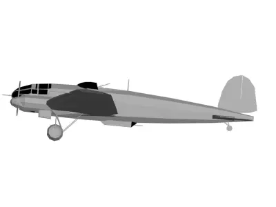 Heinkel He 111 3D model purchase