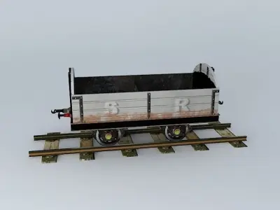 Eco Rail N/Gauge S-R Wagon Old Steam Days Free 3D model