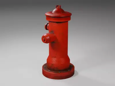  FIRE HYDRANT  Low-poly 3D model