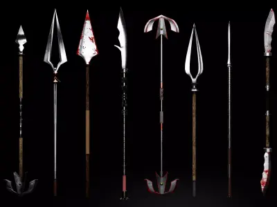Spear 3D model get