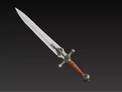 Medieval Infantry Spear  Realistic 3D Model Low-poly 3D model