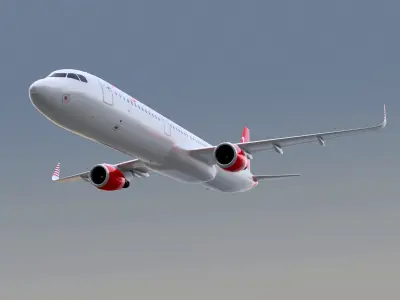 Airbus A321neo Virgin 3D model