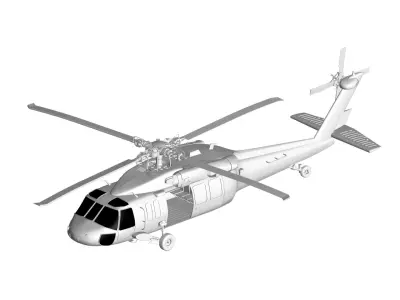 Sikorsky UH-60 Black Hawk 3D model purchase