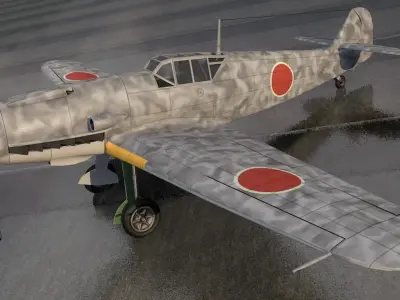 Messerschmitt Bf-109 F-2 Fritz 3D model