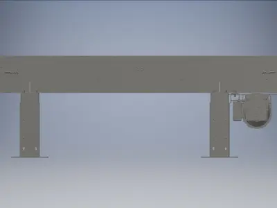 Slat Chain Conveyor 3D model 3D model