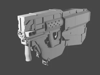 Light Gun 3D model