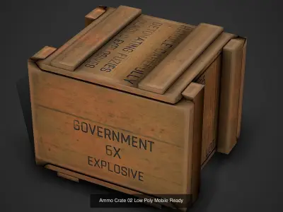 Ammo Crates Pack Low Poly Mobile Ready