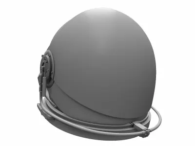 Astronaut Space Helmet - High Poly 3D model