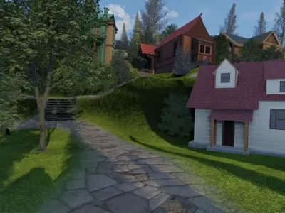 Old Town Village 3D model