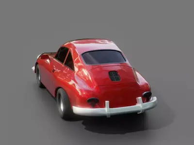 Porsche 356 Coupe 3D model by nickyreignz
