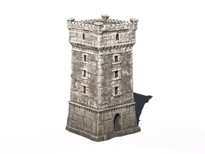 Tower 01 PBR Low-poly 3D model
