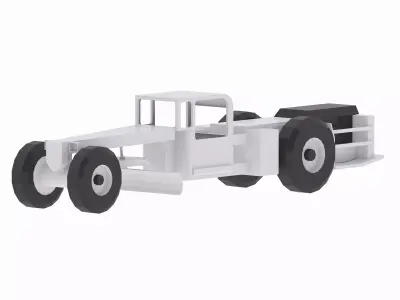 Grader Construction AARD Simplified Low-poly 3D model