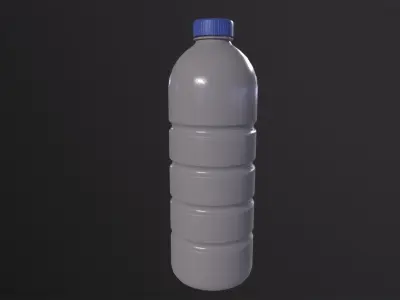 Dirty Plastic Bottle 3D Model Low-poly 3D model