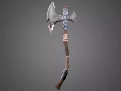 Axe 3D model Low-poly 3D model