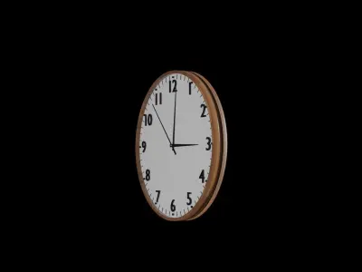 -FREE- Wall Clock  Free low-poly 3D model