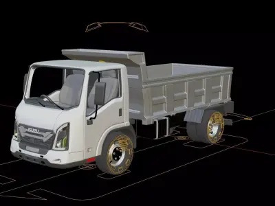 Isuzu M27 Dump Truck 3D model