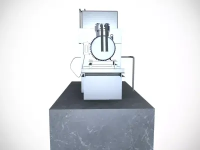 Heavy Duty Motor Setup Low-poly 3D model
