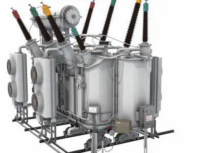  Main Transformer Of Power Station 2 3D model
