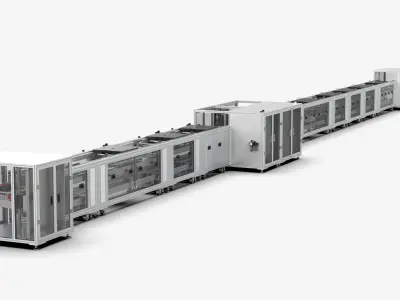 Automatic Battery Assembly Line 3D model