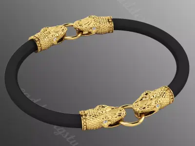 Bracelet ak1 snake 3D print model