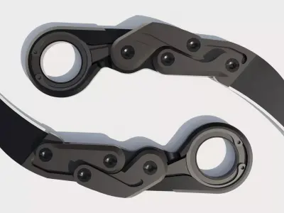 Morphing Karambit 3D model