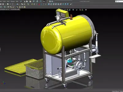 Autoclave sterilizer 100 liter 3D model