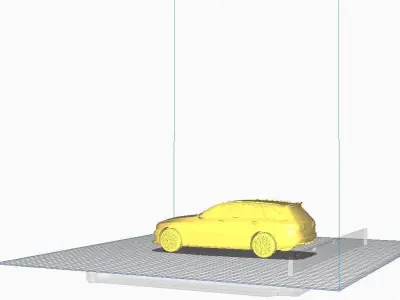 The disassembled version of the Benz C300 3D print model