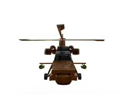 CSH2 Rooivalk Low-poly 3D model
