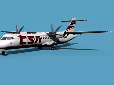 ATR  ATR-72-600 Czech Air 3D model