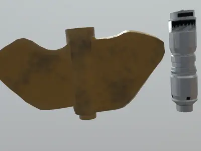 PFM1 low poly Low-poly 3D model