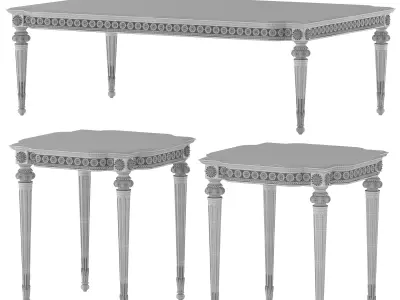 theodore alexander fontenay coffee table 3D model
