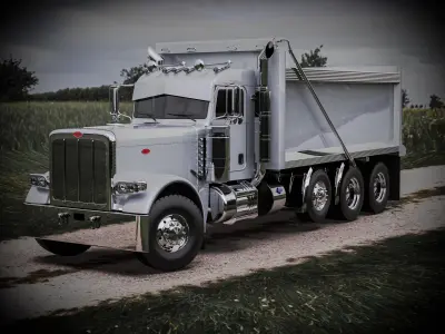 Peterbilt 389 Dump Truck 3D model