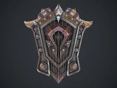 Fantasy Shield 5 Model Low-poly 3D model