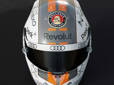 F1 Nico Hulkenberg Helmet 2026 Low-poly 3D model