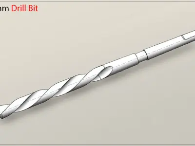 Original Size Drill Bit  for  M8 3D print model 3D print model