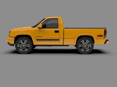 Chevrolet Silverado 2006 Single Cab 3D model